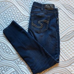 Silver Super Stretch Skinny Jeans